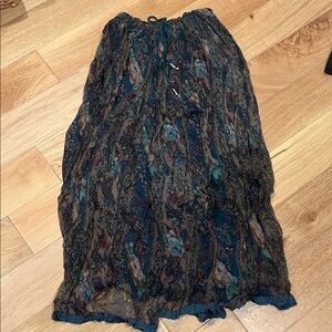 Bohemian Paisley Maxi Skirt made‎ in India est. small